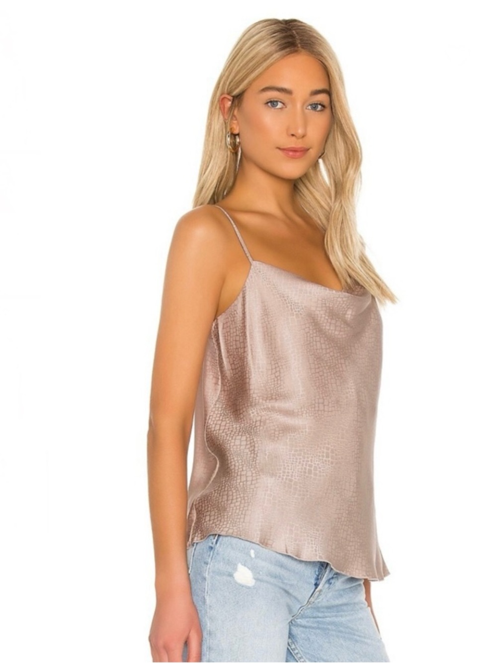 NEW ATM ANTHONY THOMAS MELILLO REVOLVE REPTILE SILK CAMISOLE - Picture 4 of 10